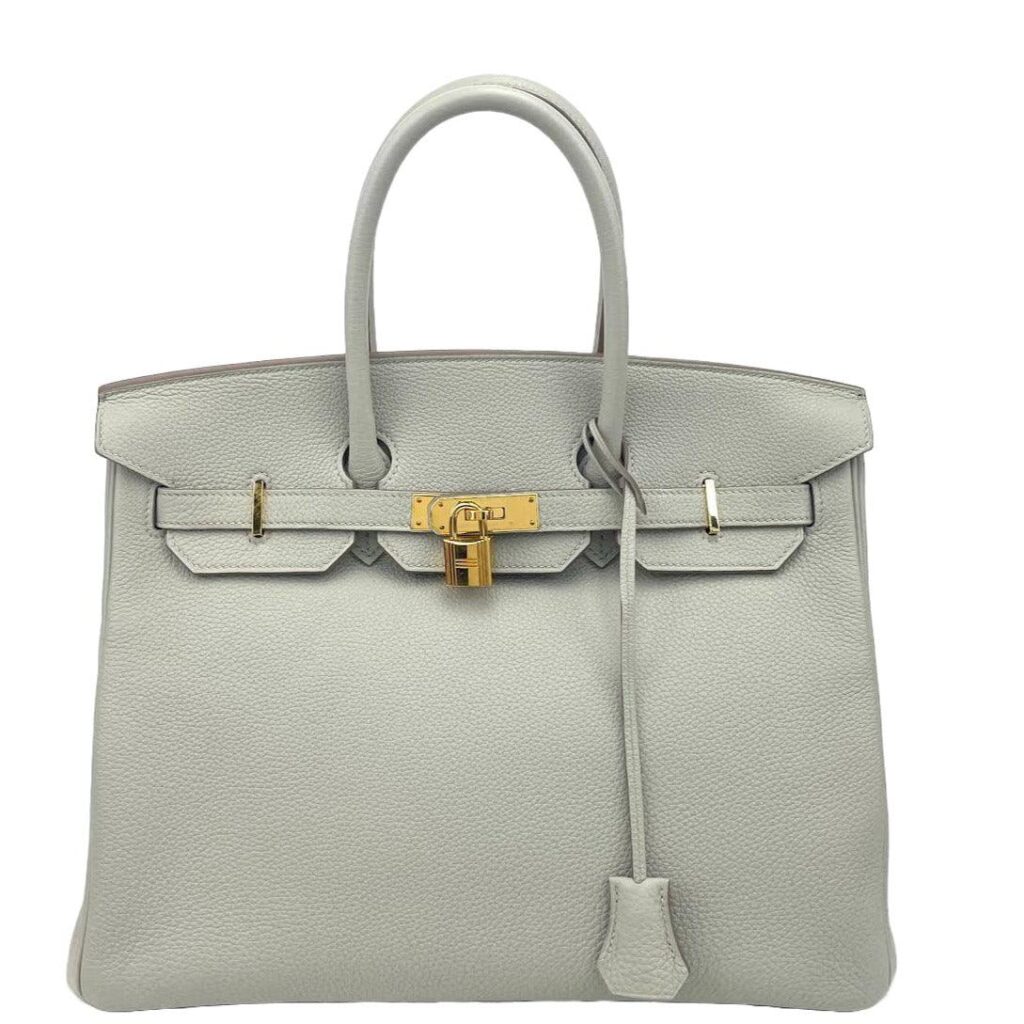 HERMÈS Togo Birkin 35 Gris Perle Pearl Gray w/ Gold - Product Image 2