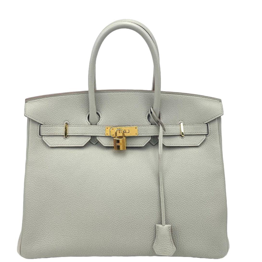 HERMÈS Togo Birkin 35 Gris Perle Pearl Gray w/ Gold