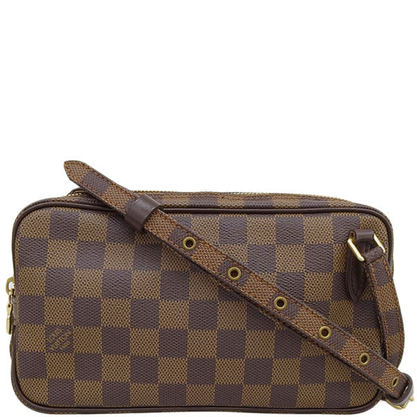 LOUIS VUITTON Made Canvas Damier Marly Bandouliere Brown