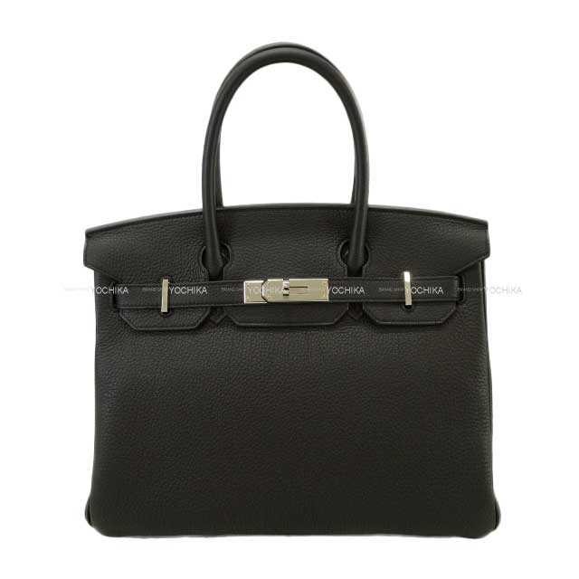 HERMES Handbag Birkin30 Noir (Black) Veau Togo Silver HW Stamp | Studio Nafay
