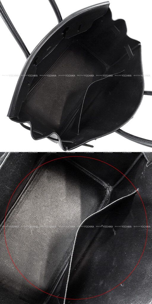 HERMES Handbag Birkin35 Noir (Black) Veau Epsom Silver HW Stamp □P - Product Image 2