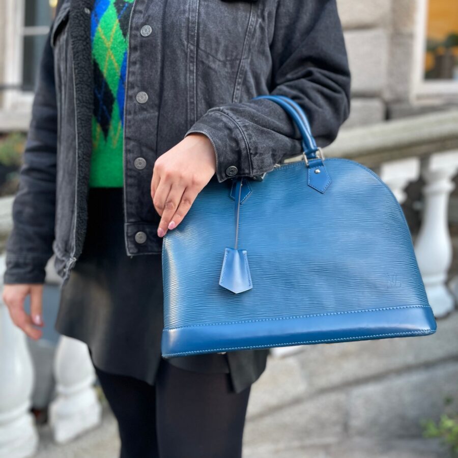 Louis Vuitton Epi Alma Myrtille Blue | Studio Nafay