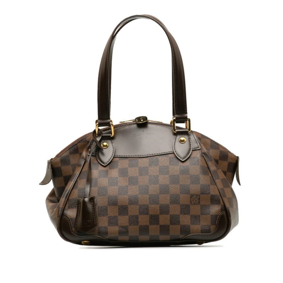 Louis Vuitton Ebene Pvc Leather Handbag