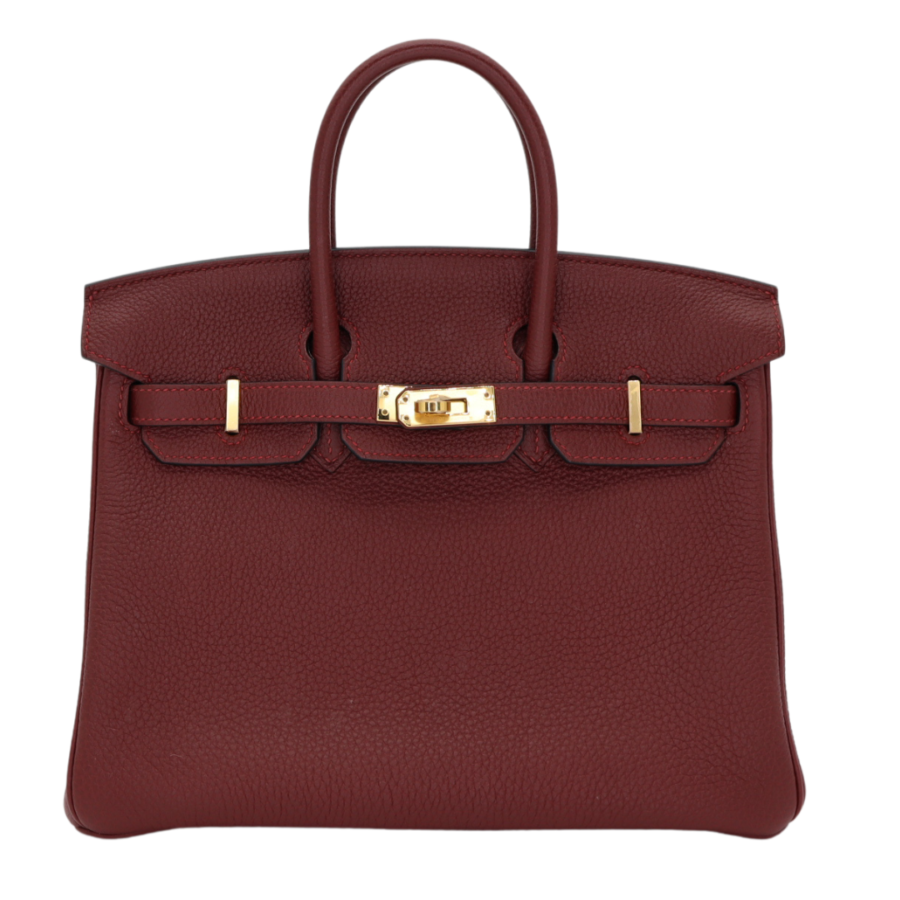 Hermes25cm Birkin Rouge H Togo Leather Gold Hardware | Studio Nafay