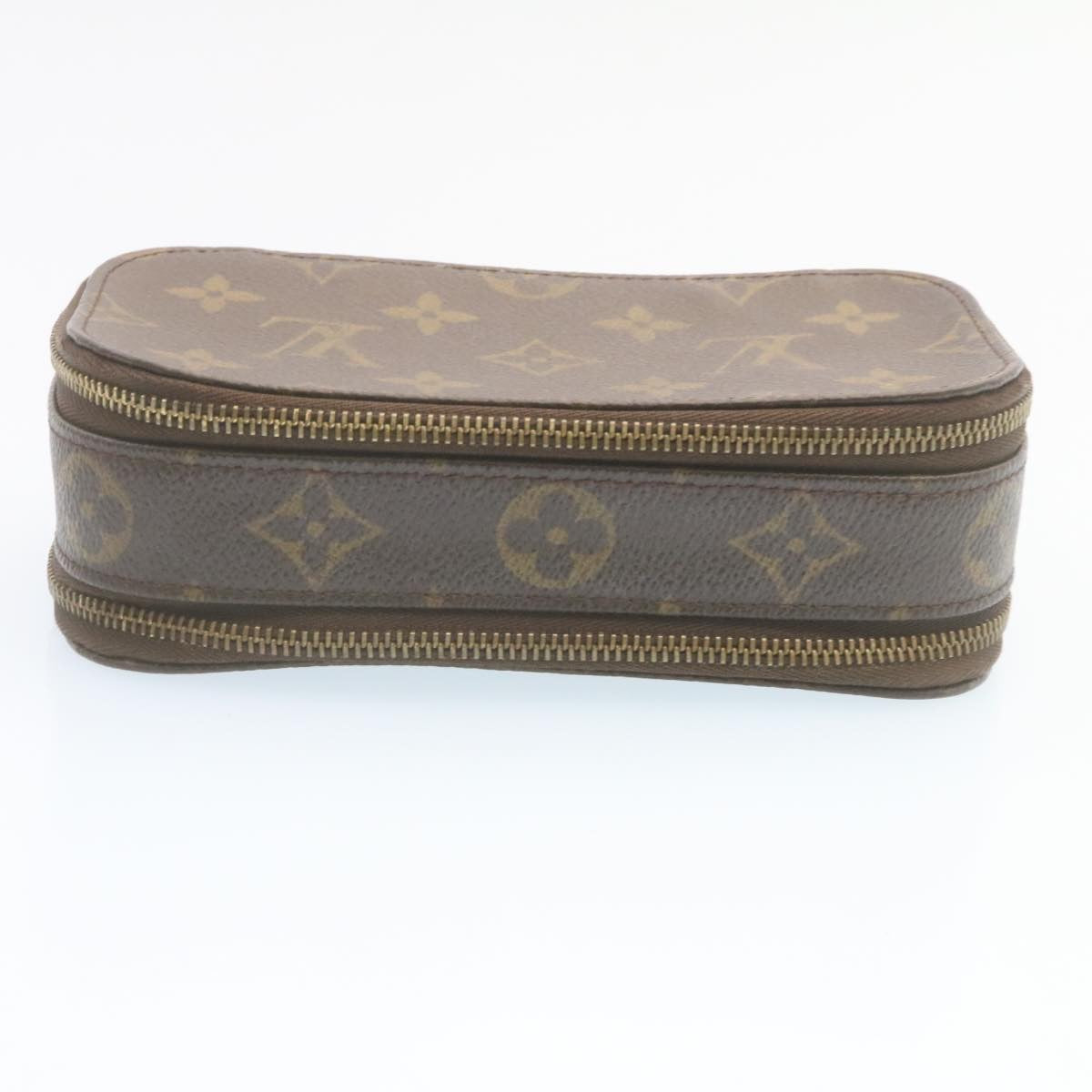 LOUIS VUITTON Monogram Trousse Brush PM Cosmetic Pouch LV Auth 28897