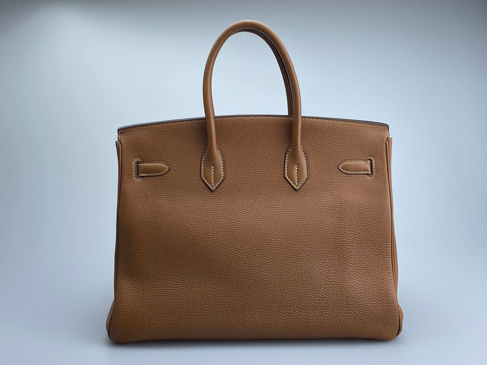 Hermes Birkin 35 in gold Togo leather