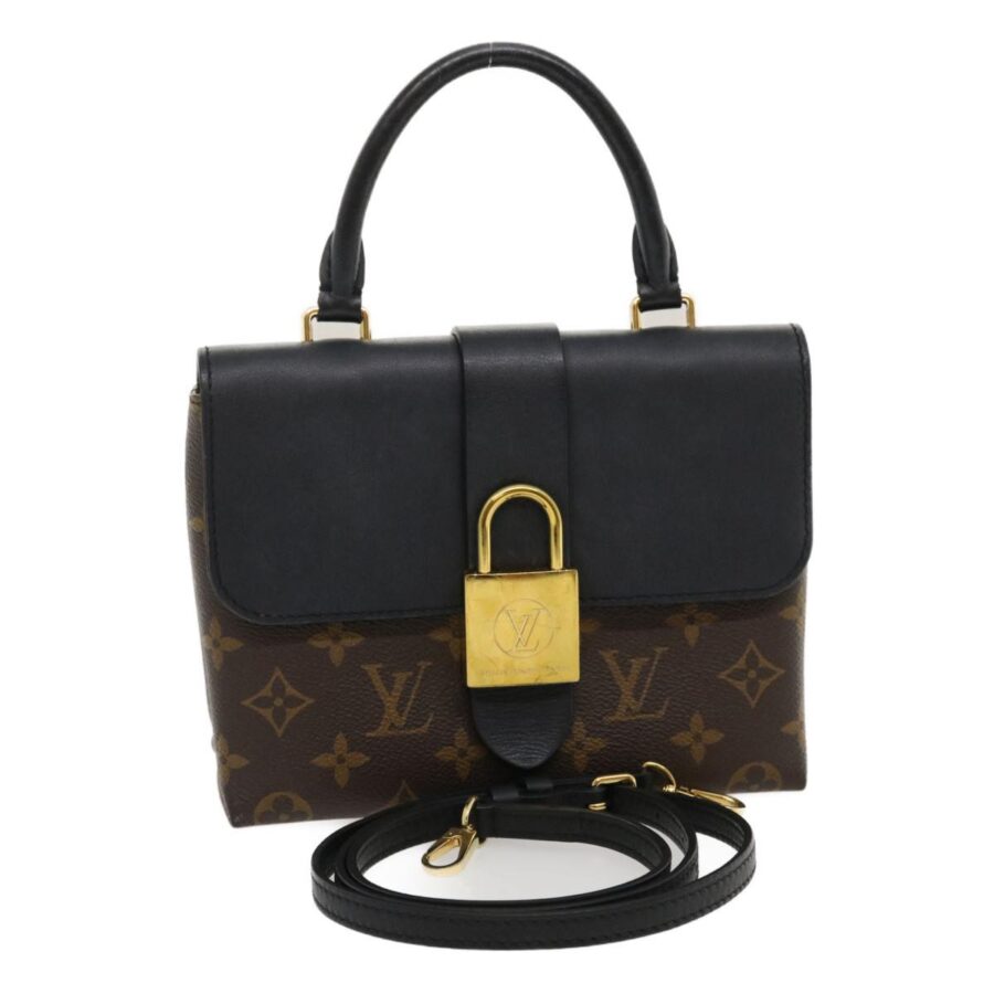 LOUIS VUITTON Monogram Rocky BB 2Way Hand Shoulder Bag Black Auth 29587A | Studio Nafay