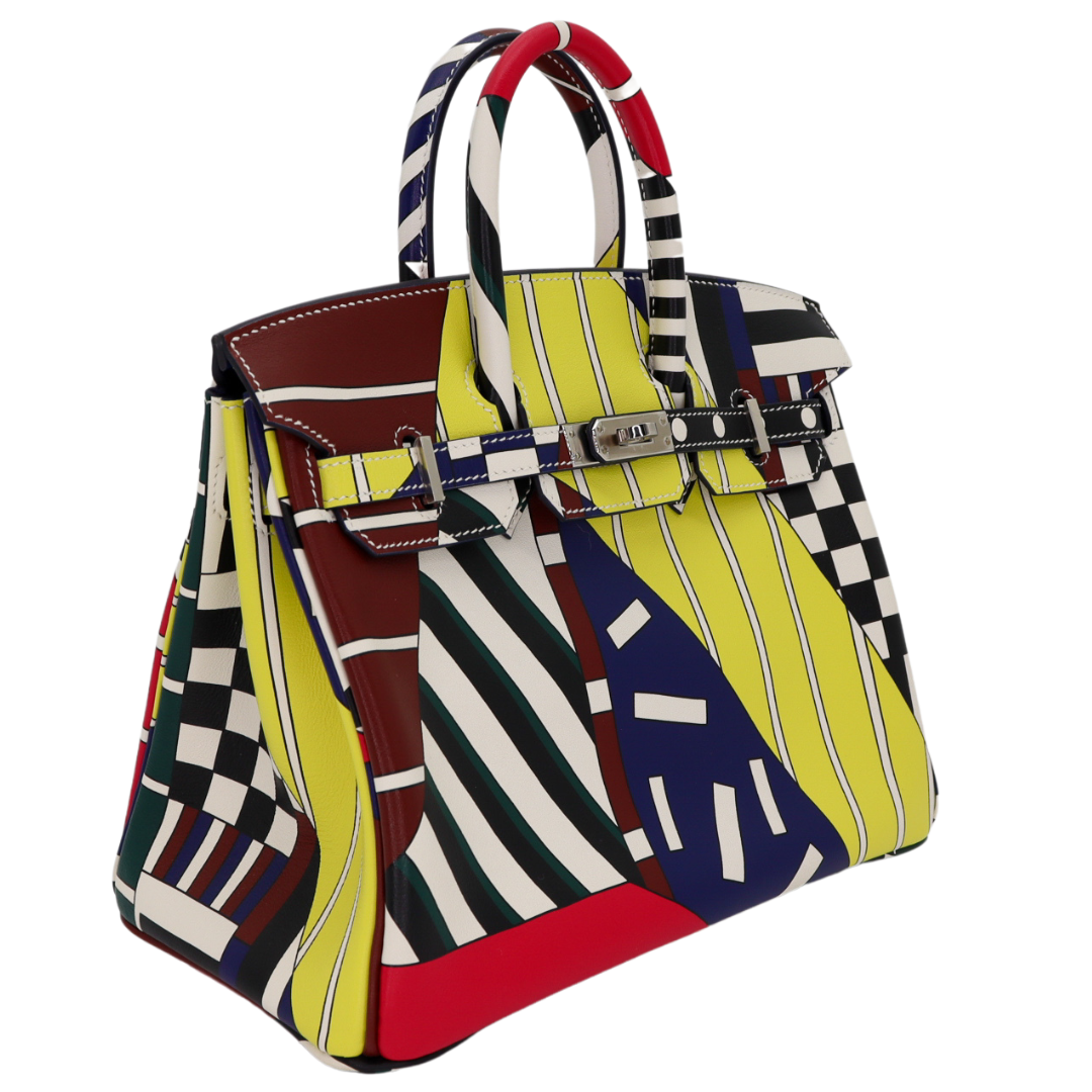 Hermes25cm Birkin One, Two, Three and Away We Go Swift Leather Palladium Hardware
