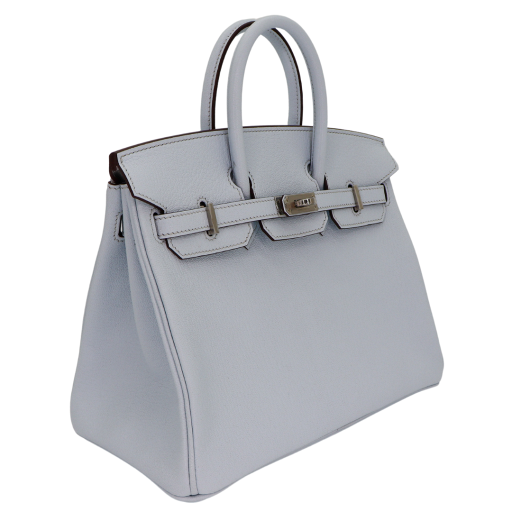 Hermes25cm Birkin HSS Bleu Brume Chèvre Leather Palladium Hardware - Product Image 2