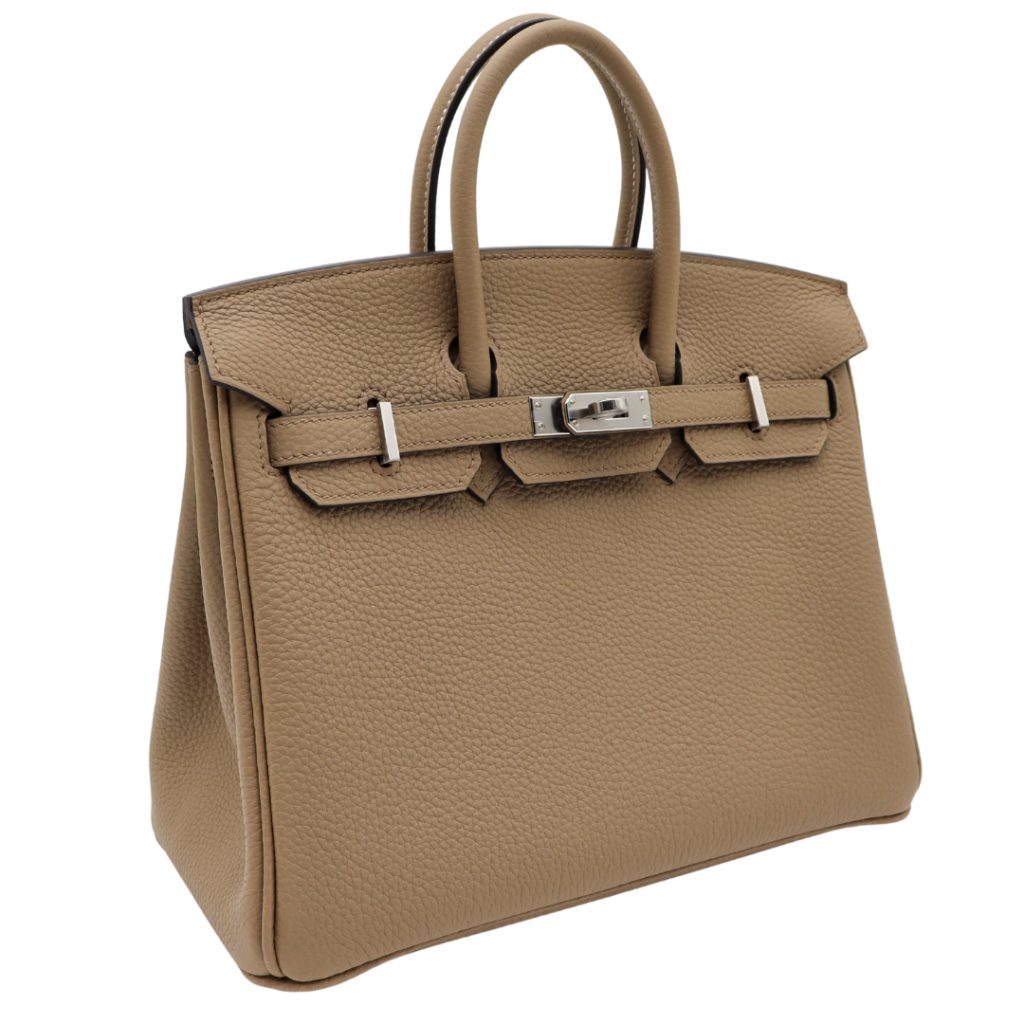 Hermes25cm Birkin Beige Marfa Togo Leather Palladium Hardware - Product Image 2