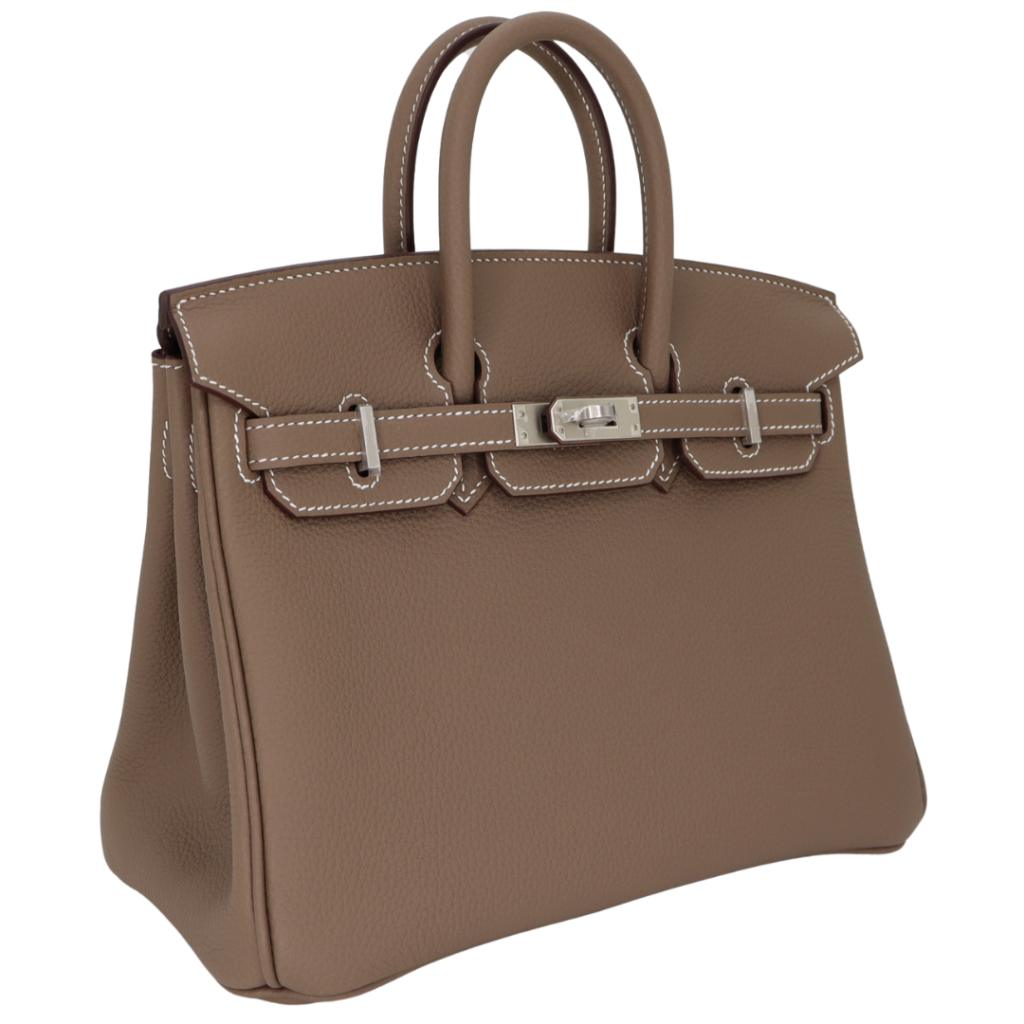 Hermes25cm Birkin Etoupe Togo Leather Brushed Palladium Hardware - Product Image 2