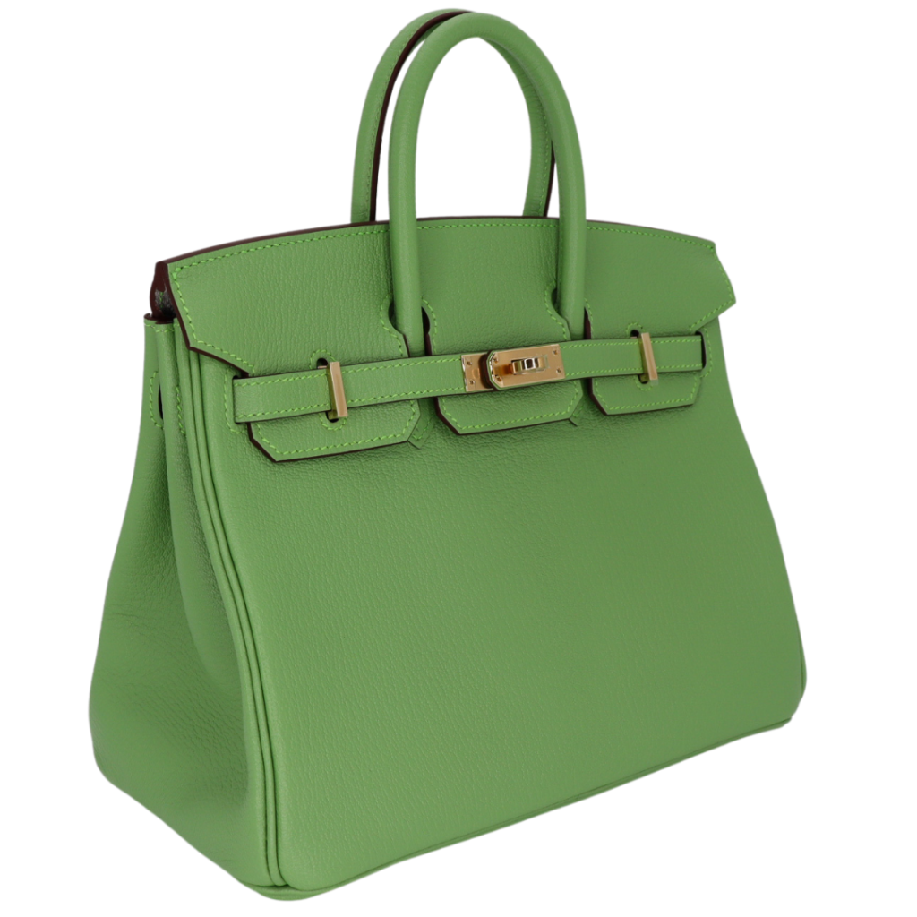 Hermes25cm Birkin HSS Vert Criquet Chevre Leather Gold Hardware - Product Image 2