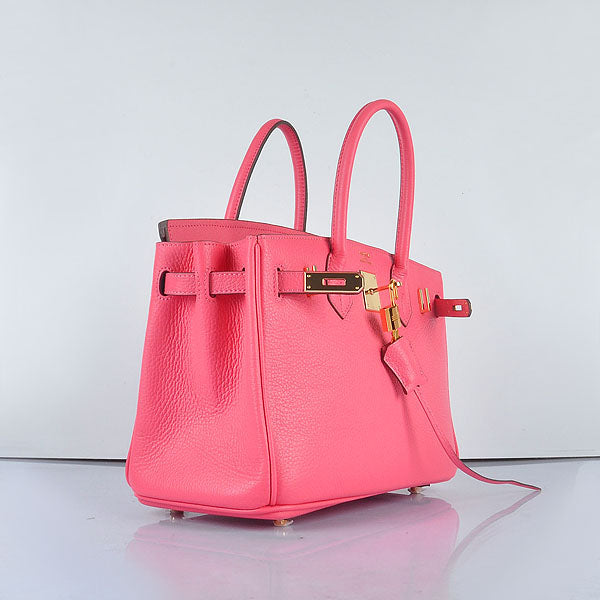 Hermes Birkin 30cm Togo Leather Handbags Lip Pink Golden | Studio Nafay