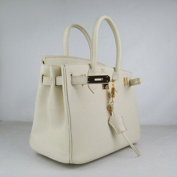 Hermes Birkin 30cm Togo Leather Handbags Beige Golden | Studio Nafay