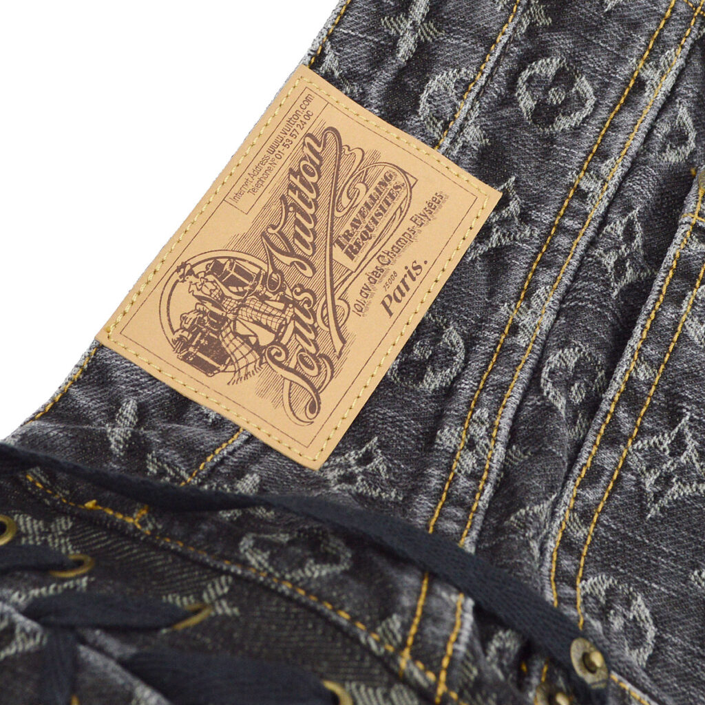 Louis Vuitton Monogram Denim Long Pants Gray #40