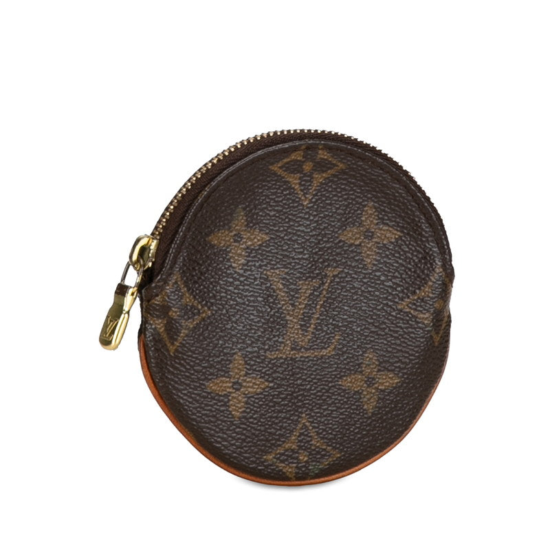 Louis Vuitton Monogram Portemoney Ron Coin Case Brown PVC Leather Louis Vuitton