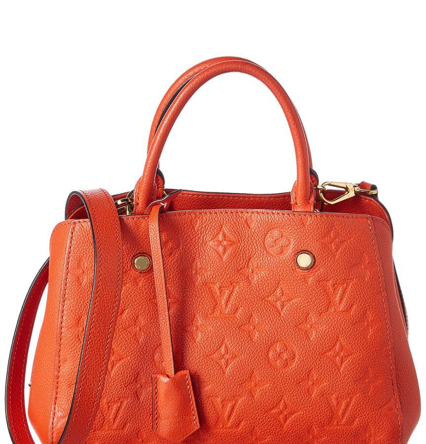 Louis Vuitton Empreinte Leather Montaigne Satchel - Apricot | Studio Nafay