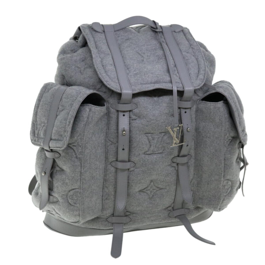 LOUIS VUITTON Monogram ChristopherXL Backpack Gray LV 31979A | Studio Nafay