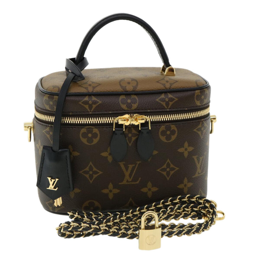 LOUIS VUITTON Monogram Reverse Vanity NVPM Hand Bag 2way LV 32450A | Studio Nafay