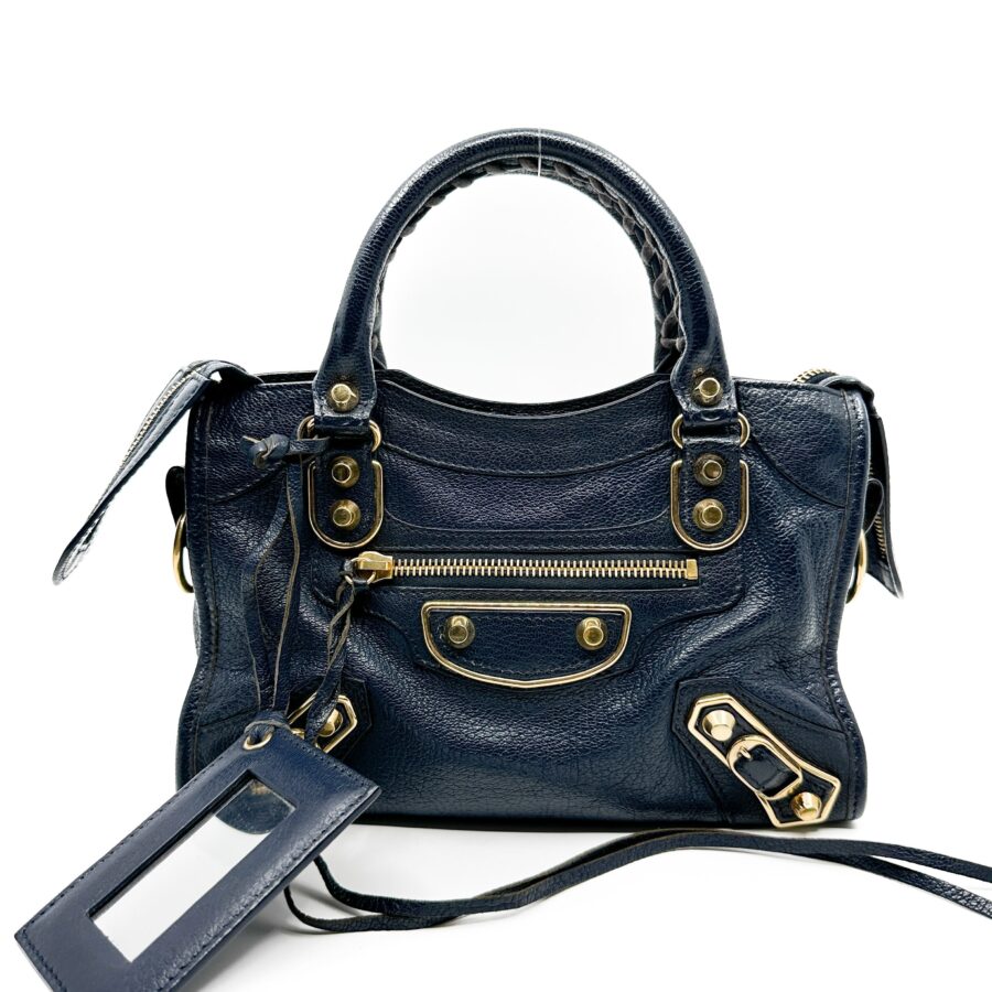 Balenciaga City Mini Dark Navy | Studio Nafay