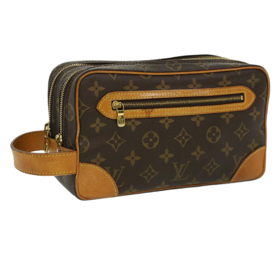 LOUIS VUITTON Monogram Double fastener Clutch Bag SPO LV Auth 32889A | Studio Nafay