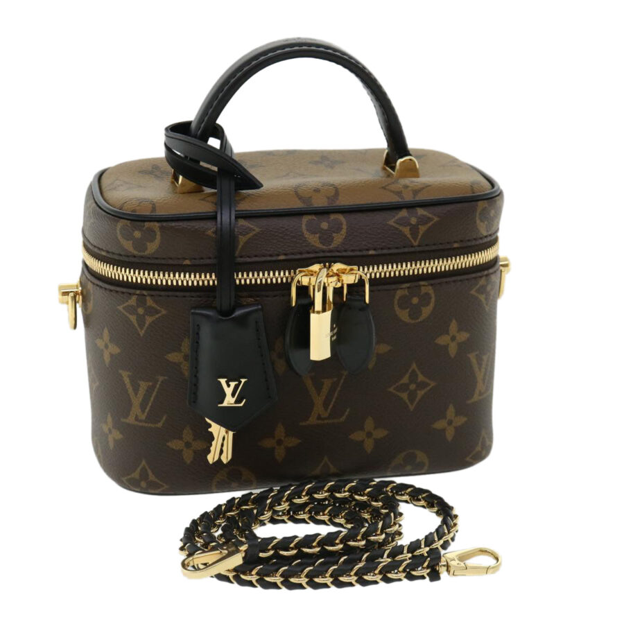 LOUIS VUITTON Monogram Reverse Vanity NVPM Hand Bag 2way LV 33160A | Studio Nafay