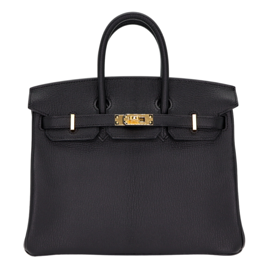 Hermes25cm Birkin HSS Black/ Gold Chèvre Gold Hardware | Studio Nafay