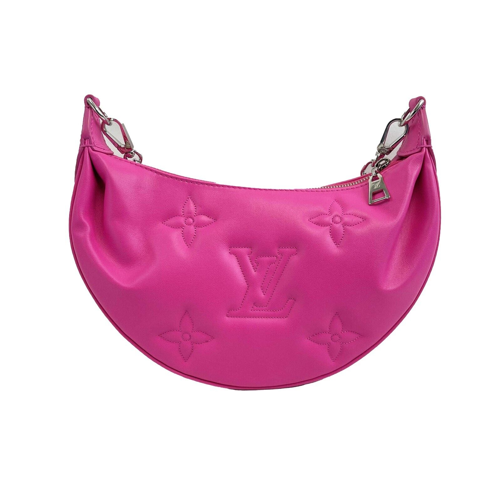 LOUIS VUITTON – NEW Over the Moon Monogram Rose Miami Pink Shoulder Chain Strap