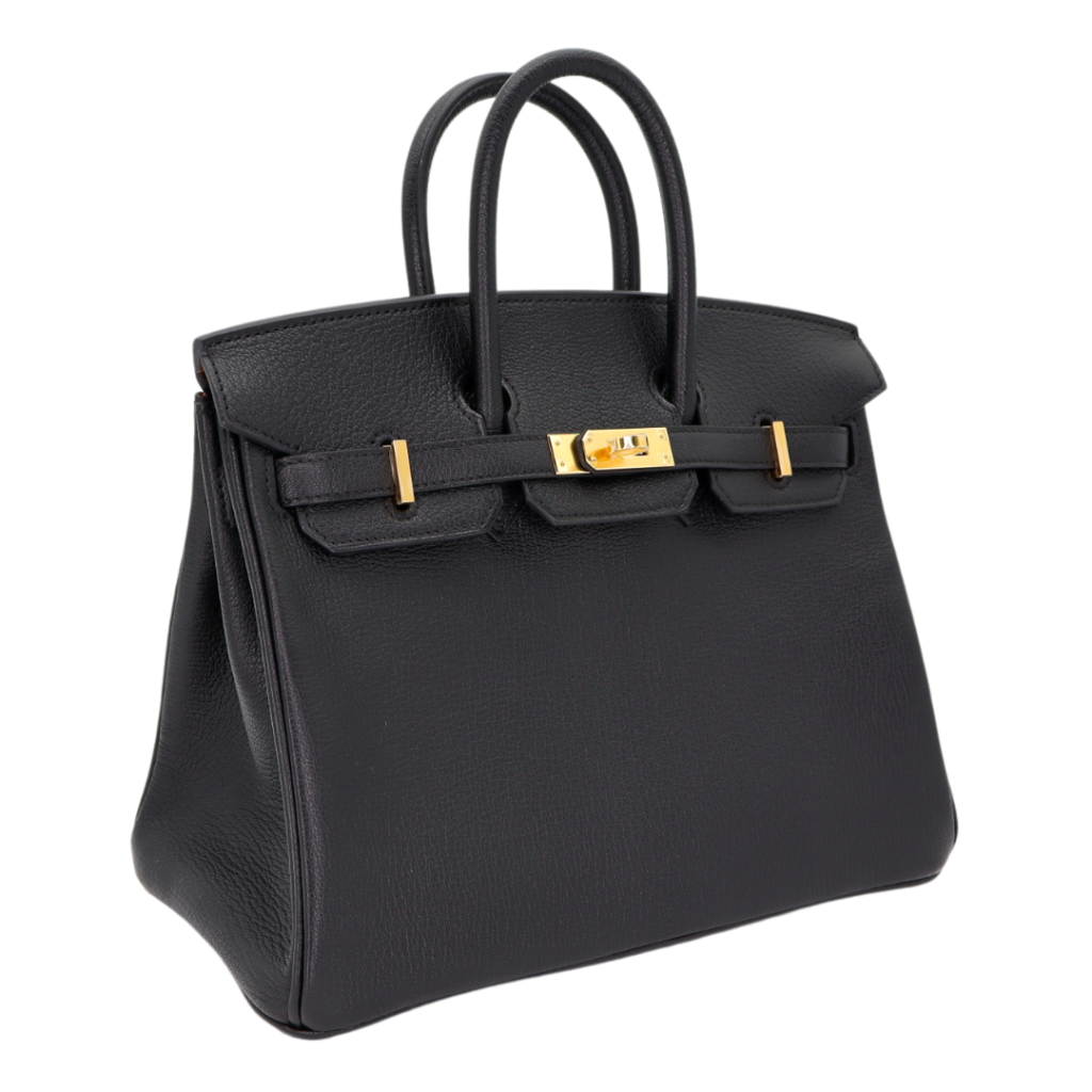 Hermes25cm Birkin HSS Black/ Gold Chèvre Gold Hardware - Product Image 2