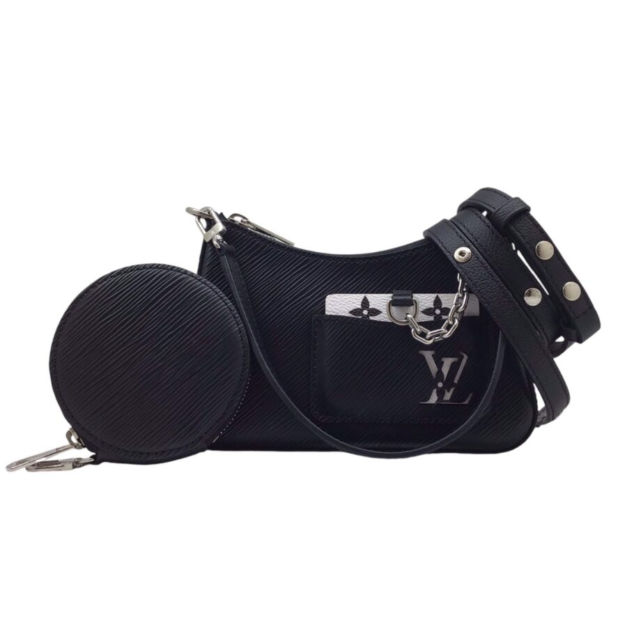 Louis Vuitton Noir Epi Leather Handbag Shoulder Bag
