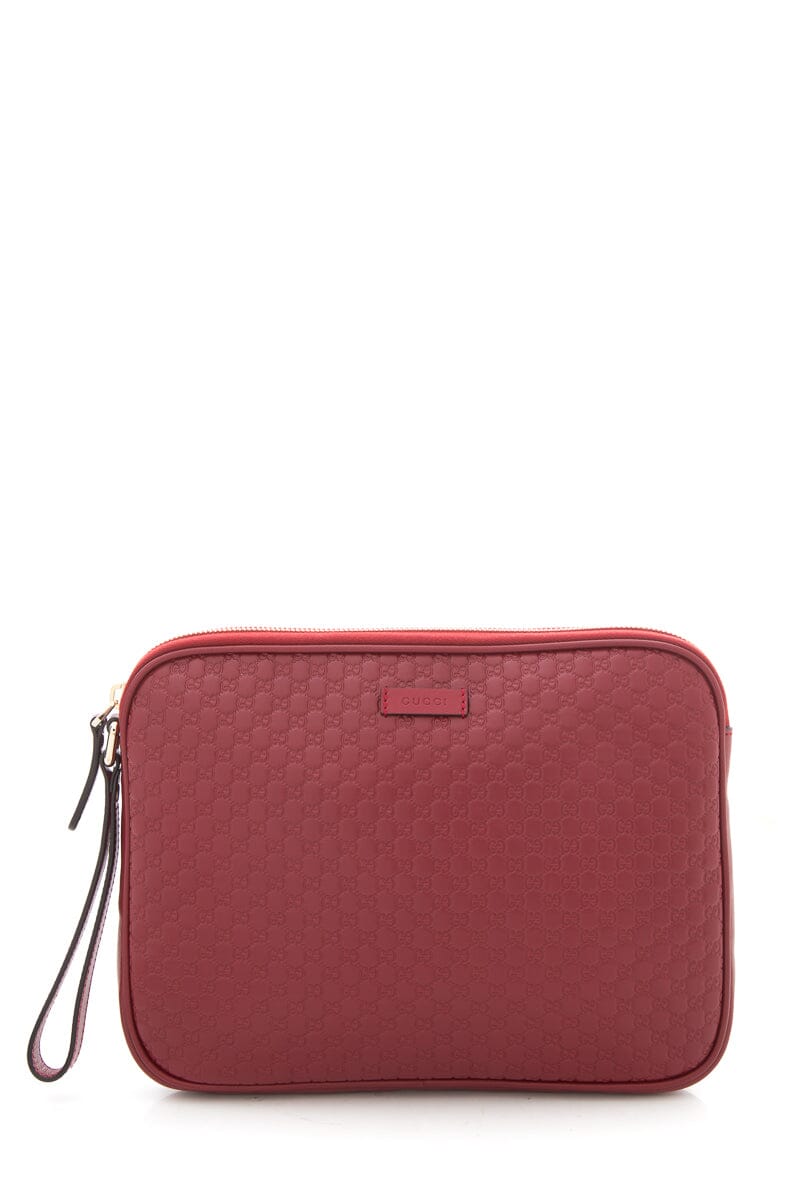 Gucci Microguccissima Red Leather Clutch Bag - Product Image 2