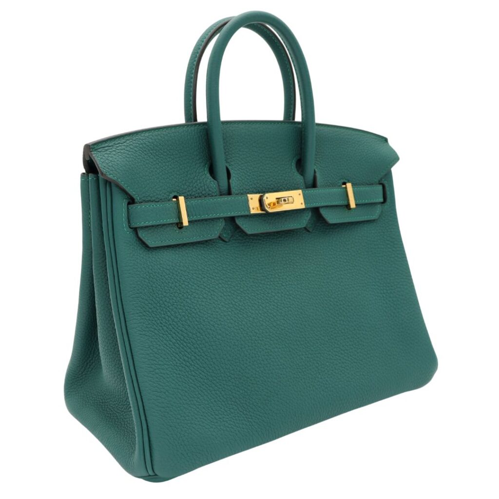 Hermes25cm Birkin Malachite Togo Leather Gold Hardware - Product Image 2