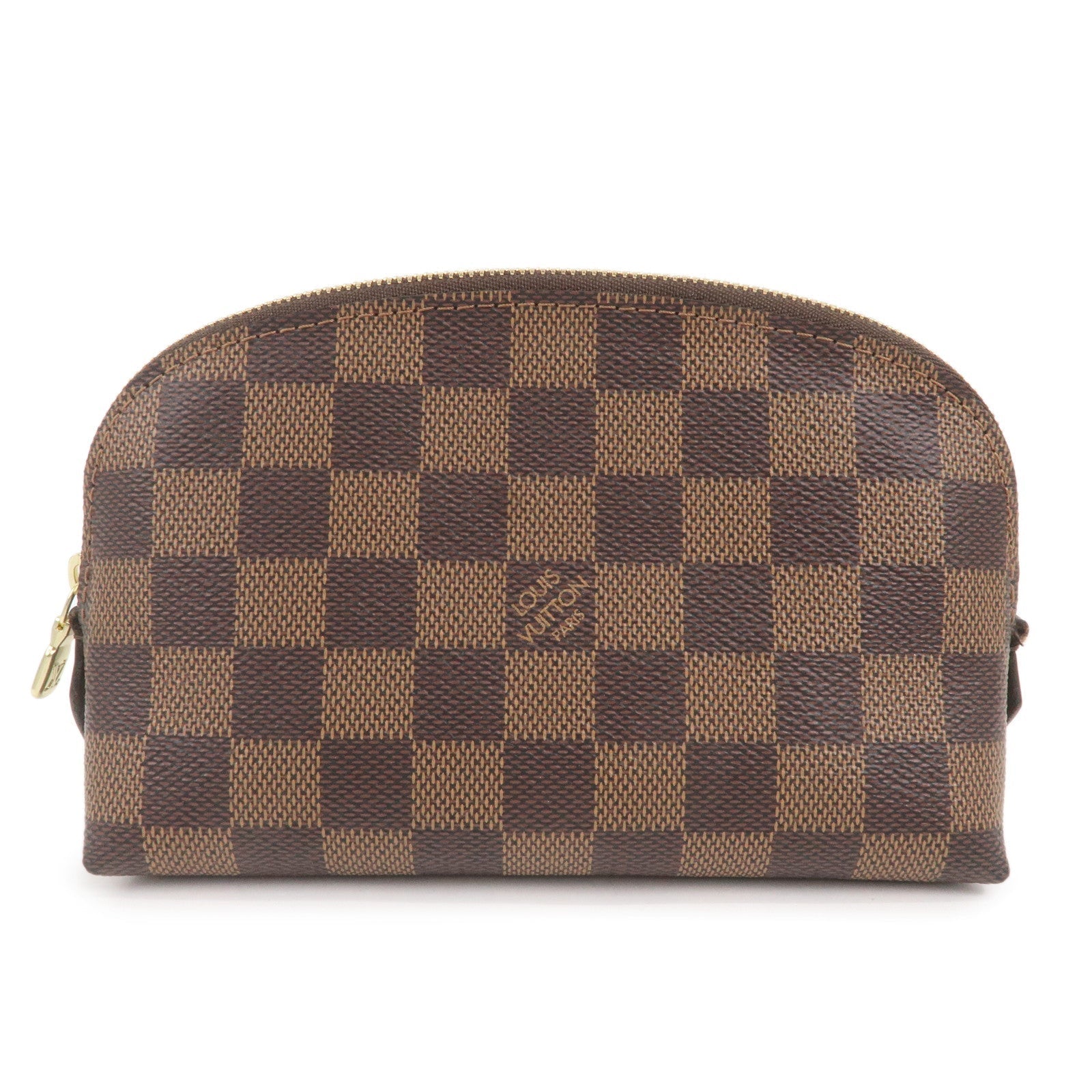Louis Vuitton Damier Pochette Cosmetic Pouch Brown