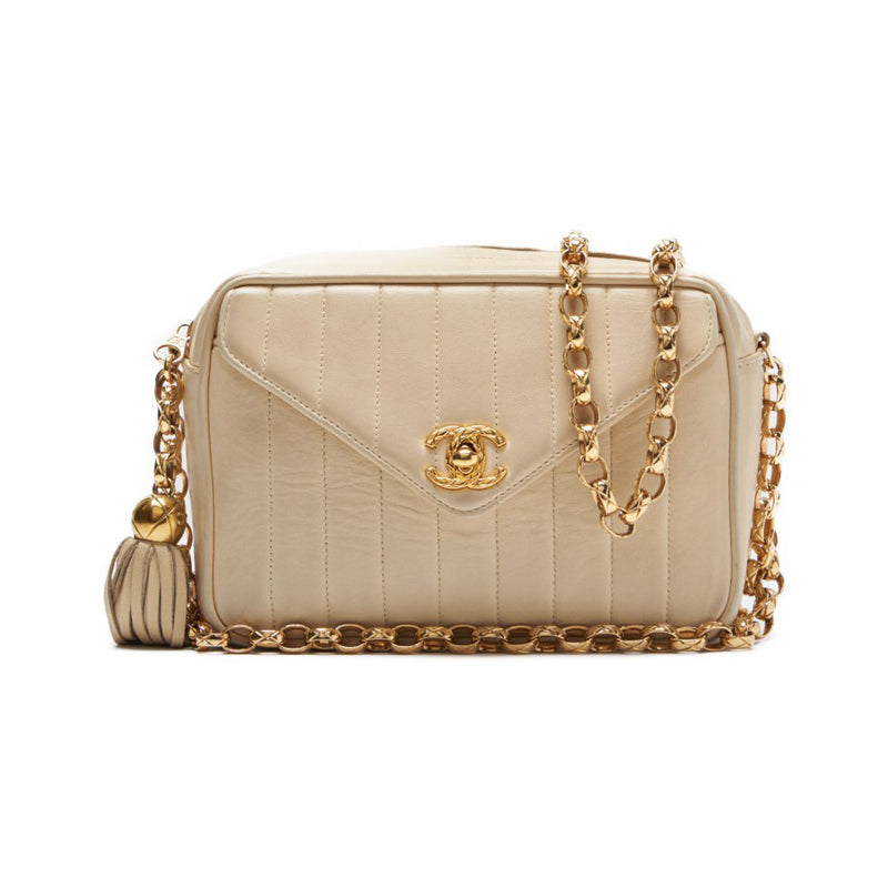 CHANEL CHANEL Mademoiselle Fringe Vision Chain Shoulder Ivory Shoulder Bag Mini Shoulder Bag Shoulder Bag Hybrid Ship] Himalan Bookstore Online