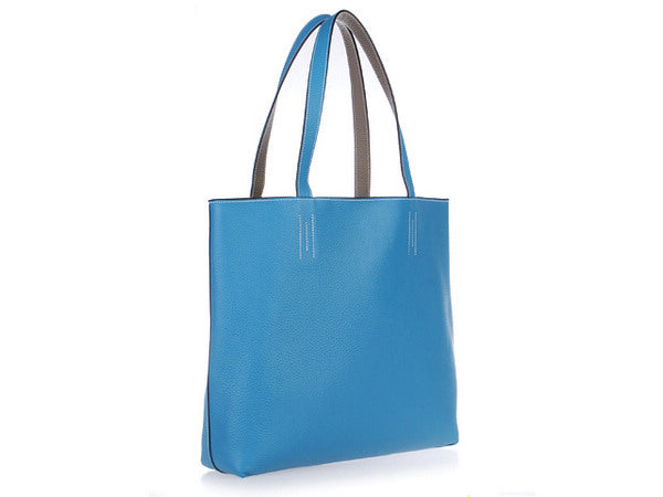 Luxury Hermes Shopping Bag 509107 Ladies Cow Leather Grey