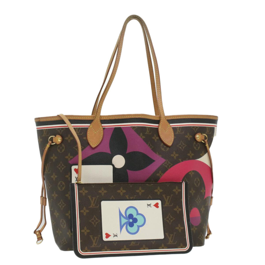 LOUIS VUITTON monogram game on Neverfull MM Tote Bag LV Auth 37723 | Studio Nafay