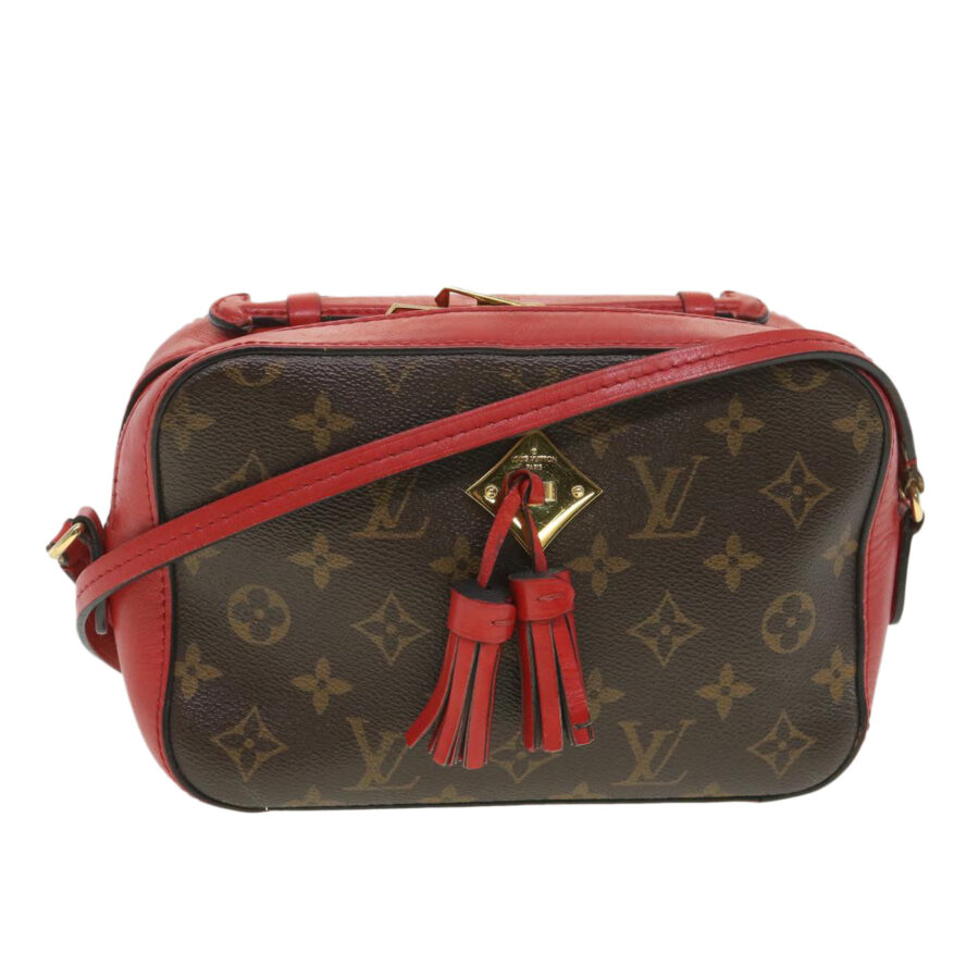 LOUIS VUITTON Monogram Saintonge Shoulder Bag Red LV Auth 38215 | Studio Nafay