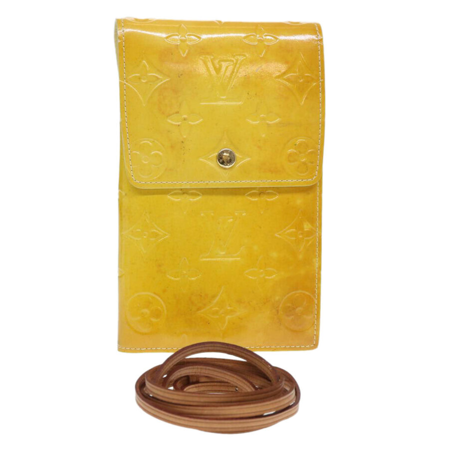 LOUIS VUITTON Monogram Vernis Walker Wallet Beige LV Auth 39308 | Studio Nafay