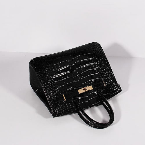 Hermes Birkin 30cm Crocodile Leather Bag With Strap Black Gold | Studio Nafay