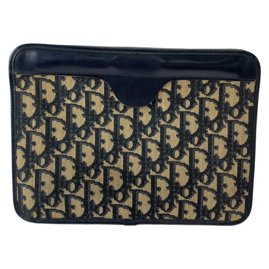 Dior Trotter Canvas/Leather Clutch Bag 407266 | Studio Nafay