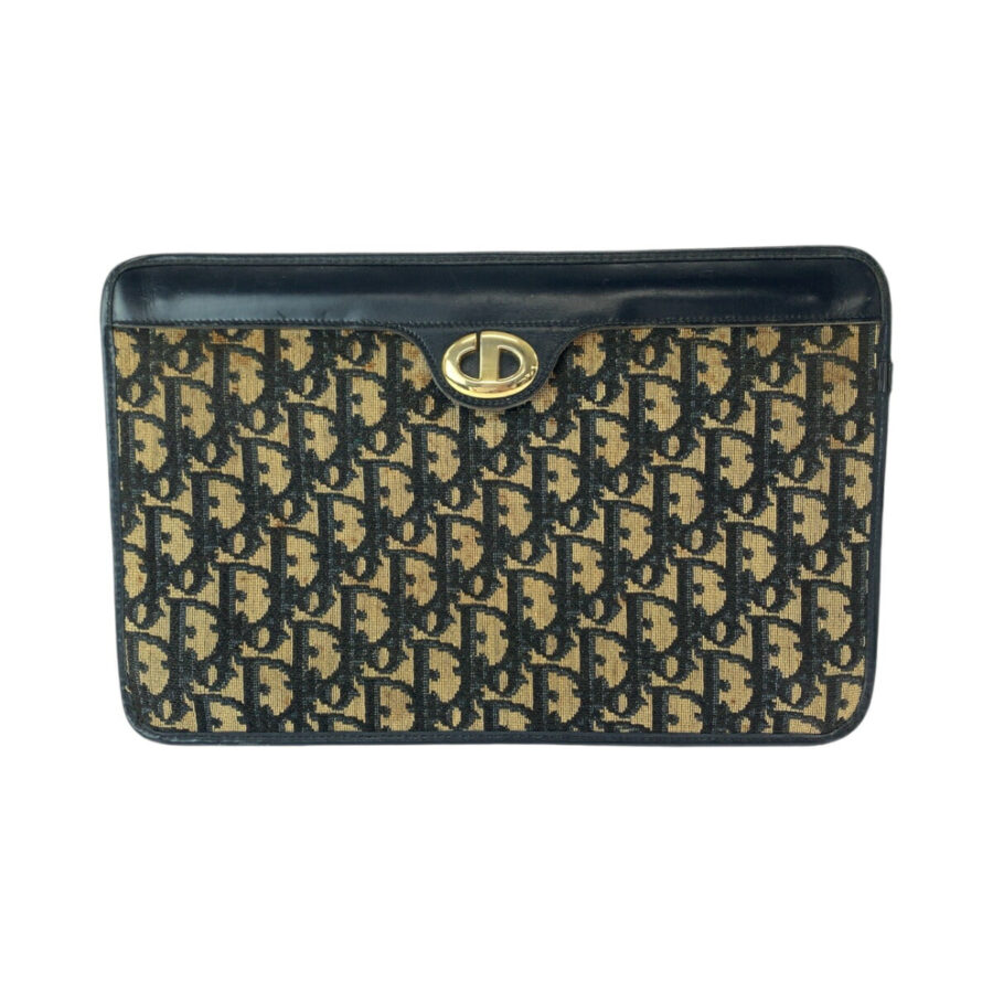 Dior Canvas Trotter Clutch Bag | Studio Nafay