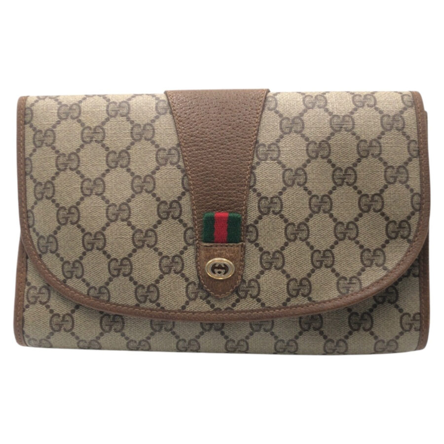Gucci GG Supreme Canvas Clutch Bag | Studio Nafay