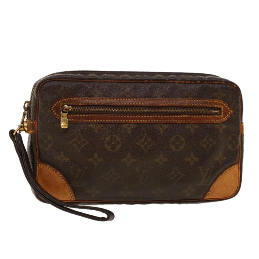 LOUIS VUITTON Monogram Marly Dragonne GM Clutch Bag LV Auth 42074 | Studio Nafay