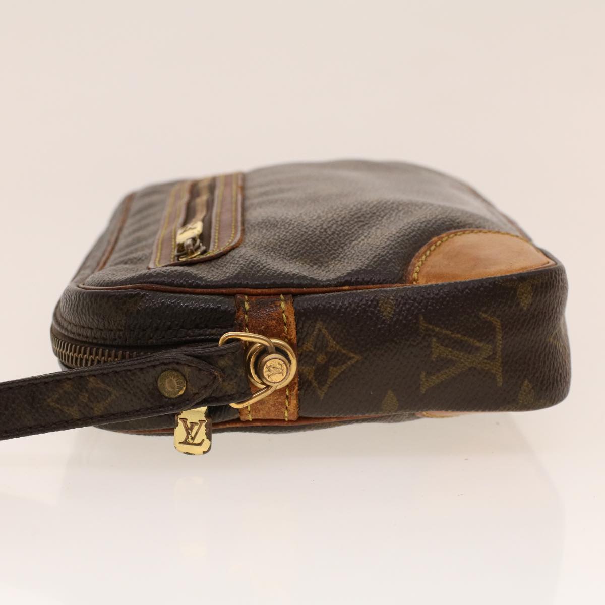 LOUIS VUITTON Monogram Marly Dragonne GM Clutch Bag LV Auth 42074