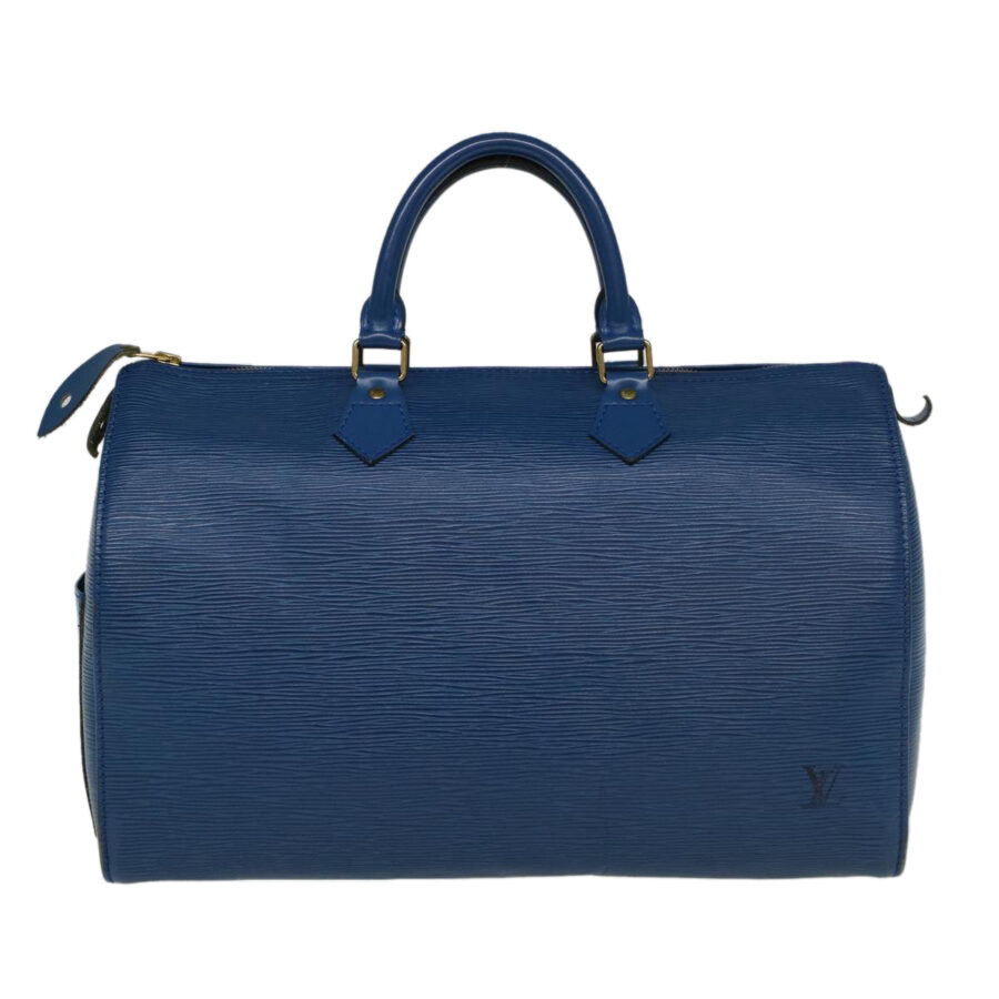 LOUIS VUITTON Epi Speedy 35 Hand Bag Blue LV Auth 42797 | Studio Nafay