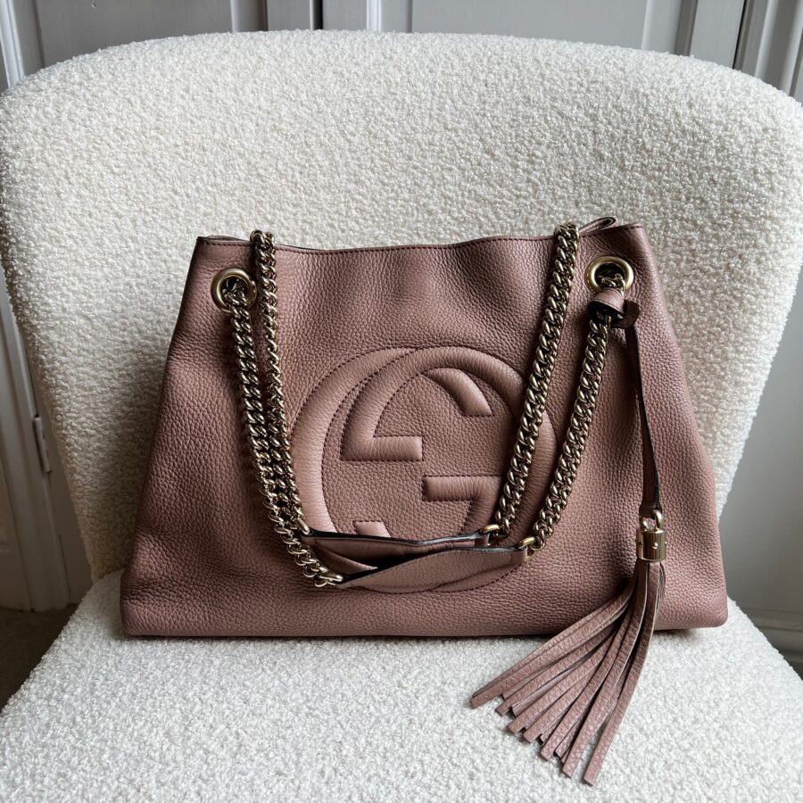 Gucci Rose Pink Soho Chain Tote (RRP £1350) | Studio Nafay
