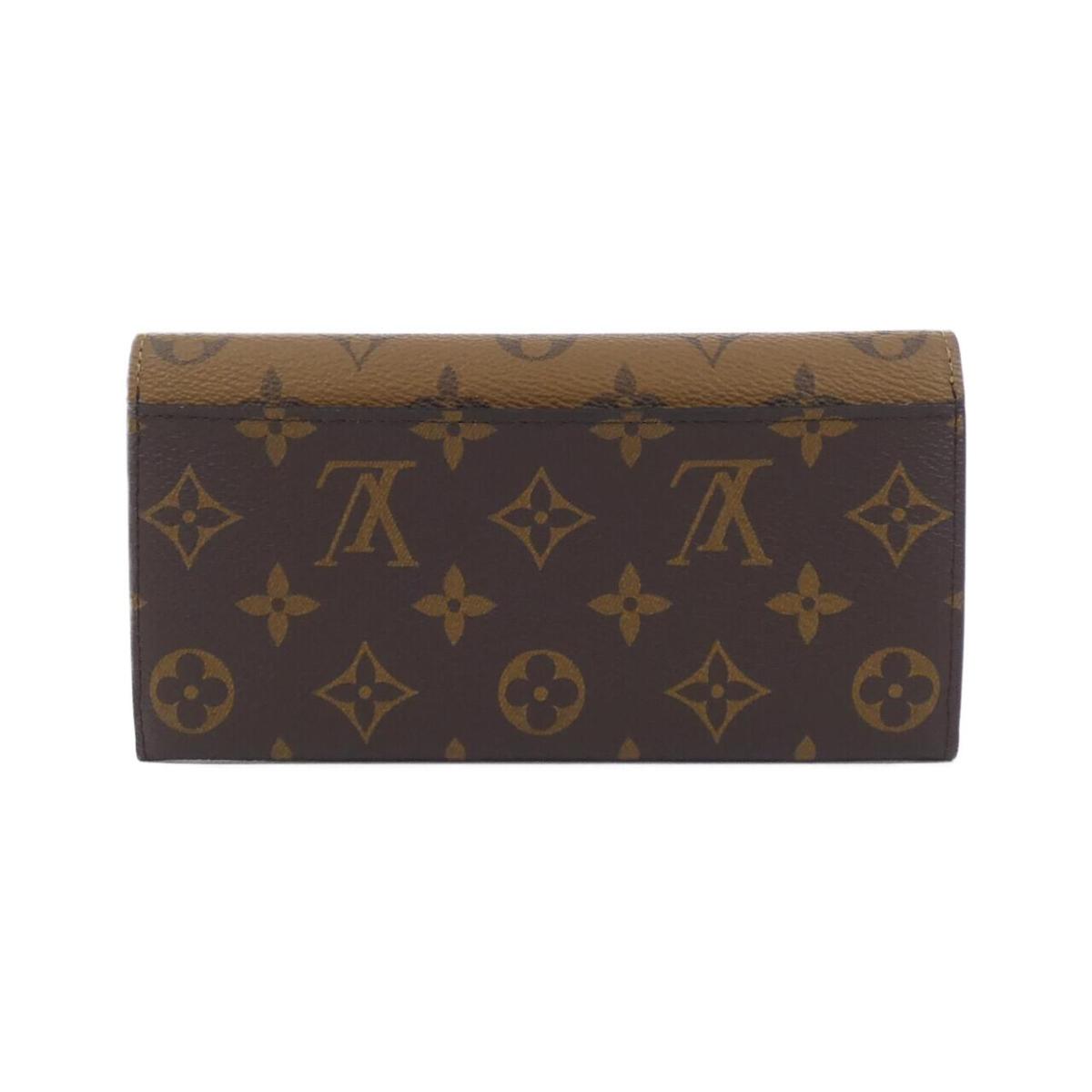 Louis Vuitton Monogram Reversee Vial Monogram Amplant Portefolio Emily Wallet
