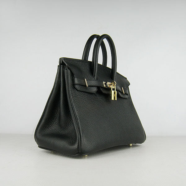 Hermes Birkin 25cm Handbag 6068 black golden | Studio Nafay