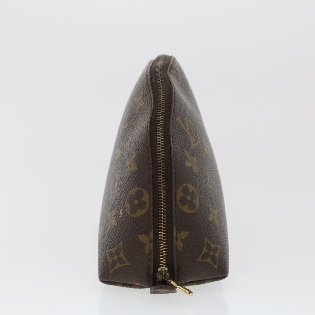 LOUIS VUITTON Monogram Trousse Demi Ronde Cosmetic Pouch LV Auth 44905 - Product Image 2