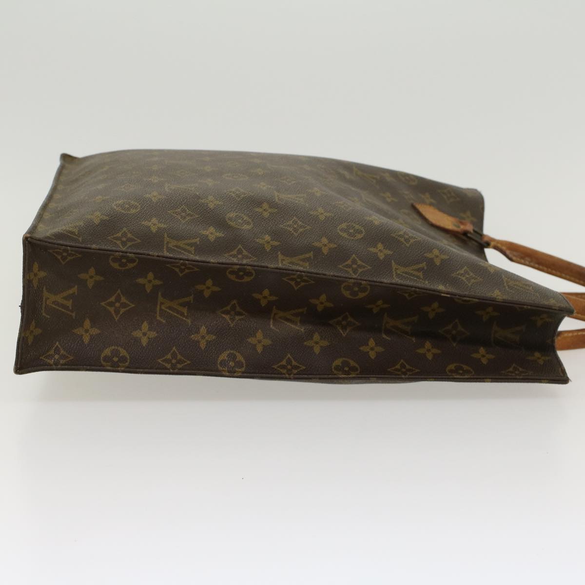 LOUIS VUITTON Monogram Sac Plat Hand Bag LV Auth 45024
